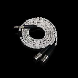 Fit Meze casque équilibré 4.4 MM prise mâle à double Mini XLR femelle câble d'écouteur 6N argenté 8 cœurs tressés 44 brins chacun - Product Image 4