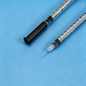 Jeringas <span class=keywords><strong>de</strong></span> <span class=keywords><strong>insulina</strong></span> para uso veterinario, 1 ml, caja <span class=keywords><strong>de</strong></span> 31 <span class=keywords><strong>unidades</strong></span>, <span class=keywords><strong>100</strong></span> <span class=keywords><strong>unidades</strong></span>, 6 mm, 8 mm, color negro, con toallita con alcohol - Product Image 2