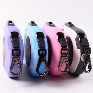 Correa Retráctil Automática para Perros con Logotipo Personalizado al por Mayor, Correa de Poliéster Ajustable de 2.5 Metros de Largo, Correa Única con Luz para Pasear Mascotas - Product Image 6