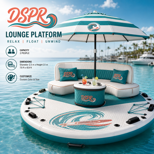 Canapé flottant gonflable personnalisé pour bar, île flottante pour complexe hôtelier, <span class=keywords><strong>marina</strong></span>, lac, <span class=keywords><strong>parc</strong></span> aquatique, vente en gros, export - Product Image 2