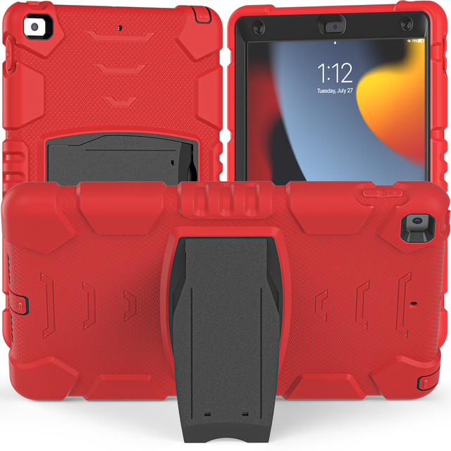 Silicone Case for iPad 10.2 Cute Rotating Stand Shockproof Cover Protective iPad Accessories