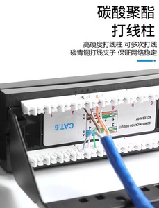 Panel de Conexiones de Red de 24 Puertos Cat6 UTP de 19 Pulgadas con Barra Trasera Extraíble 1U, Carcasa de Aleación de Aluminio IP67 - Product Image 4