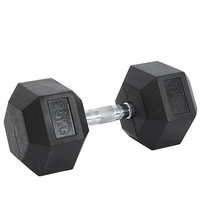 Set Dumbbell Hexagonal Berlapis Karet Profesional untuk Latihan Kekuatan di Gym - Anti-Selip, Tahan Lama, Pegangan Nyaman yang Dapat Disesuaikan, Unisex