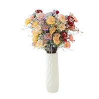 Grandes fleurs artificielles de Phlox faites à la main pour la décoration de mariages, d'hôtels et de la maison, très populaires sur TikTok et auprès des influenceurs transfrontaliers