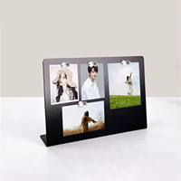 Tableau mémo effaçable à sec avec support, présentoir magnétique en métal pour bureau et décoration intérieure