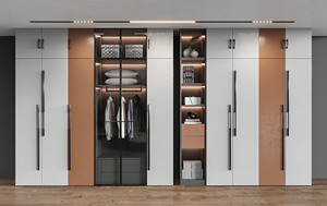 Armoire moderne en <span class=keywords><strong>bois</strong></span> Armoire en <span class=keywords><strong>bois</strong></span> avec grand espace de rangement en panneaux de particules pour les chambres à coucher - Product Image 4