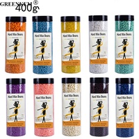 Haricots de cire d'épilation en bouteille de 400g Papier de cire d'épilation sans particules dures solides Haricots de cire d'épilation