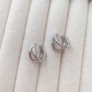 <span class=keywords><strong>BD</strong></span>- C2560 Boucles d'oreilles en CZ brillantes fantastiques, adaptées à tous les jours, boucles d'oreilles de luxe pour femmes, joli design, joli bijou - Product Image 6
