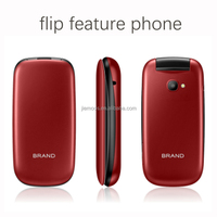 Teléfono Plegable 4G Volte Personalizable con Teclado Clásico Rosa, Doble SIM, Compatible con Bandas Globales, Kosher
