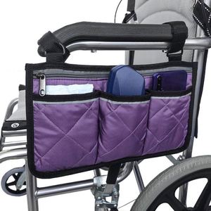 Bolsa de Almacenamiento Lateral para Silla de Ruedas con Reposabrazos, Tira Reflectante, Bolsa Colgante para Silla de Ruedas - Product Image 3