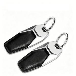พวงกุญแจหนังแฟชั่น Mecar พวงกุญแจของขวัญสำหรับ BMW Mercedes-Benz Audi VW โลโก้ตามสั่ง - Product Image 4