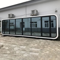 Maison Capsule Modulaire Extérieure Moderne Préfabriquée – Unités Portables en Acier pour Tiny House
