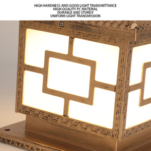 IP65 Waterproof Solar Gate Light Pillar Outdoor <strong>Led</strong> Solar Pillar <strong>Lamp</strong> Simple Modern Solar Pillar Light <strong>Lamp</strong> for Home - Product Image 4