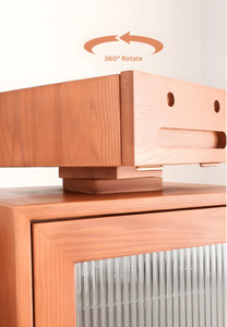 Robot rétro en bois armoire à vin décor à la maison rangement sur pied pour l'organisation de la cuisine organisateur de cuisine - Product Image 3