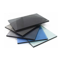 Verre flotté coloré réfléchissant transparent d'usine 4mm 5mm 6mm 8mm 10mm verre coloré réfléchissant bleu profond