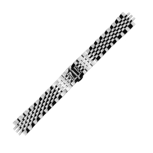 Bracelet de montre en acier inoxydable argenté, bracelet de remplacement à maillons tressés pour un usage professionnel et décontracté - Product Image 3