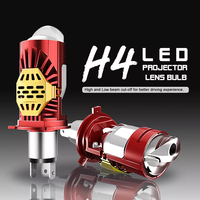 HYNBYZJ Mini Bi-LED H4 9003 Projecteur LED Lentille Ampoule Hi/Lo Phare de Voiture Rétrofit LHD Prix Direct Usine Moto