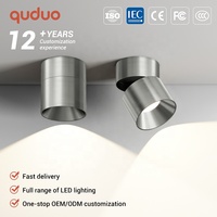 Lampu Sorot LED COB 10W Aluminium untuk Penerangan Komersial Kantor Hotel Toko, Pemasangan di Permukaan Plafon, Kecerahan Tinggi