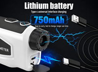 Télémètre laser de golf INORM LAB 2000 2000m, optique 6X, compensation de pente, batterie lithium intégrée 750mAh, écran LCD pour la chasse