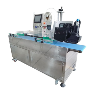 Machine d'étiquetage automatique avec PLC et moteur pour bouteilles, canettes, impression d'étiquettes numériques - Product Image 3