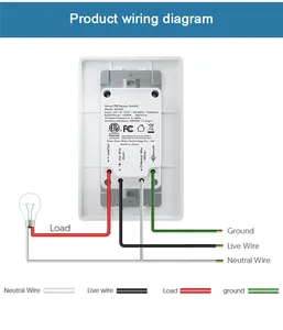 Akıllı ev otomasyon sistemi 1/2 gang akıllı ev Pir hareket sensörü anahtarı/pir uzaktan kumanda sensörlü ışık anahtarı