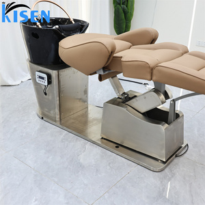 Cama de masaje eléctrica para champú tailandés, cama de masaje eléctrica para lavado de cabello en salón, spa capilar, masaje eléctrico para pedicura, cama de belleza para champú - Product Image 5
