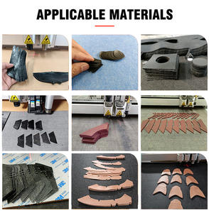 AMOR Die Vibrating Knife Cnc Tela automática la máquina cortadora de traje de fuego de tela de silicona - Product Image 4