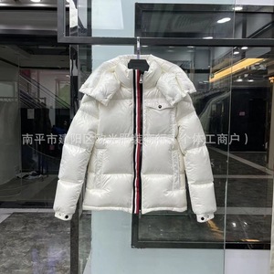 Veste d'hiver longue pour homme de haute qualité, légère, à capuche, en fausse fourrure, doudoune matelassée, coupe-vent épaisse - Product Image 3