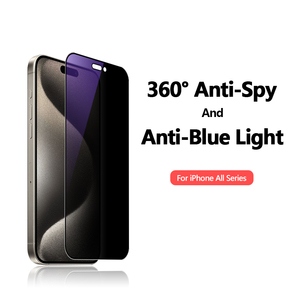 Tempered Glass Screen <strong>Protector</strong> Anti <strong>Bluelight</strong> Privacy for 15 Pro 9H Hardness Ultra-Thin Bubble Free - Product Image 2