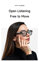 Lunettes Intelligentes IA M89s avec Caméra 8MP, Traduction IA, Assistant Vocal IA, Lunettes de Soleil Sportives, Lecture Musicale, Enregistrement d'Appels BT, Logo Personnalisé
