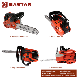 Tronçonneuse industrielle à essence modèle 2500, 25 cm³, 2 temps, pour la coupe de jardin - Product Image 4