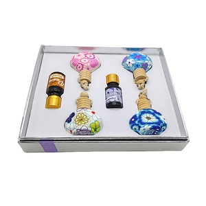 Diffusore per Auto in Argilla Polimerica Morbida Colorata, Bottiglia Vuota Fatta a Mano per Fragranze, Evaporazione Naturale - Product Image 1