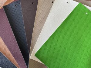 Hoge Kwaliteit Pvc Synthetische Lederen Stoelhoes Voor Meubels Voor Motorfietsen Sofa Stoelen Half Gat Embossing Gebreide Rug - Product Image 6