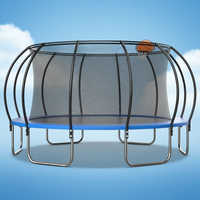 Trampolín Inflable Seguro de Polipropileno de 12 pies, Estilo Linterna, de Grado Comercial, Cama Elástica para Interiores/Exteriores, para Niños y Niñas