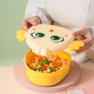 S11 1000ml Organisateur de repas en forme d'oiseau avec joint ferme Gardien de collation léger pour un usage quotidien Boîte à lunch en plastique réutilisable sans BPA - Product Image 5