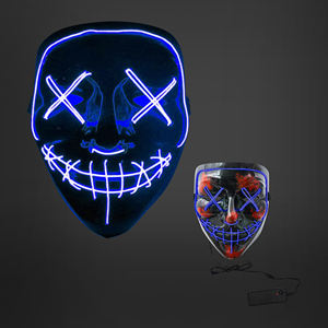 หน้ากากแฟนซีรูปตัววีแอลอีดีมีไฟ LED ฮาโลวีนหน้ากากรูปตัววีสำหรับงานเลี้ยงสวมหน้ากาก - Product Image 4