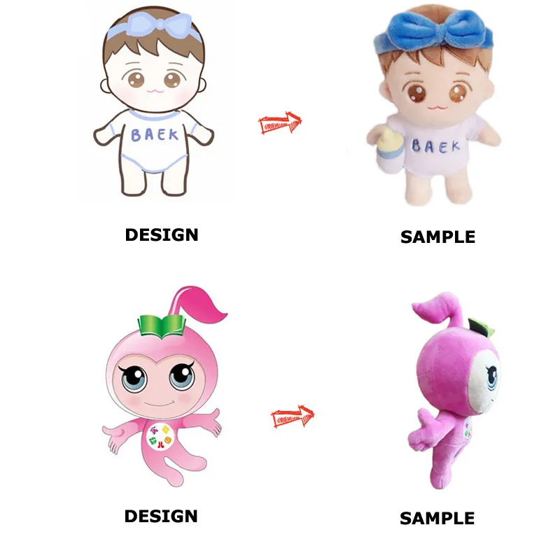 Venda quente Custom Logo Brinquedos Plush Custom Stuffed Animals Animal bonito Design Plushei Toys Company Presente promocional