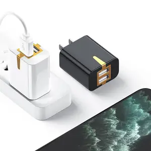 Japan direct shipping JP Plug USB Charger PSE certified 5V 2A Dual USB A 18w Phone Travel Charger for home business travel