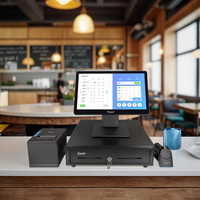 Windows 11 POS машина с 15,6 дюймовым экраном без борта для розничного магазина