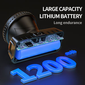 ไฟหน้าเซ็นเซอร์เคลื่อนไหว Type-C USB ไฟเตือนสีขาวสี<span class=keywords><strong>แดง</strong></span> LED 5โหมดไฟหน้า800mAh พลาสติกสำหรับการปั่นจักรยานการตั้งแคมป์กลางแจ้ง - Product Image 2