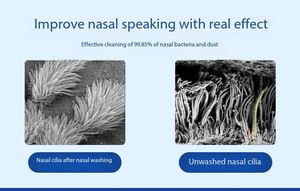 Irrigateur nasal électrique à grand volume pour la maison, vaporisateur d'<span class=keywords><strong>eau</strong></span> <span class=keywords><strong>de</strong></span> <span class=keywords><strong>mer</strong></span> sans étouffement, <span class=keywords><strong>nettoyant</strong></span> pour le <span class=keywords><strong>nez</strong></span> pour des soins nasaux efficaces - Product Image 6