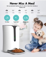 Distributeur automatique intelligent pour chiens et chats, contrôle à distance Wi-Fi, alimentation programmée par portions, surveillance infrarouge