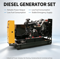 Groupe électrogène diesel industriel de secours à châssis ouvert 100 kW, 1500 tr/min, triphasé 4 fils, régulation automatique de tension