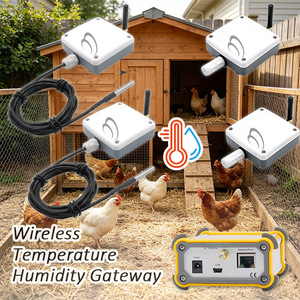 4 Conjuntos de Sensores Inalámbricos Multipunto de Temperatura y Humedad, Controlador de Temperatura, Sensor de Temperatura y Humedad Lorawan - Product Image 1