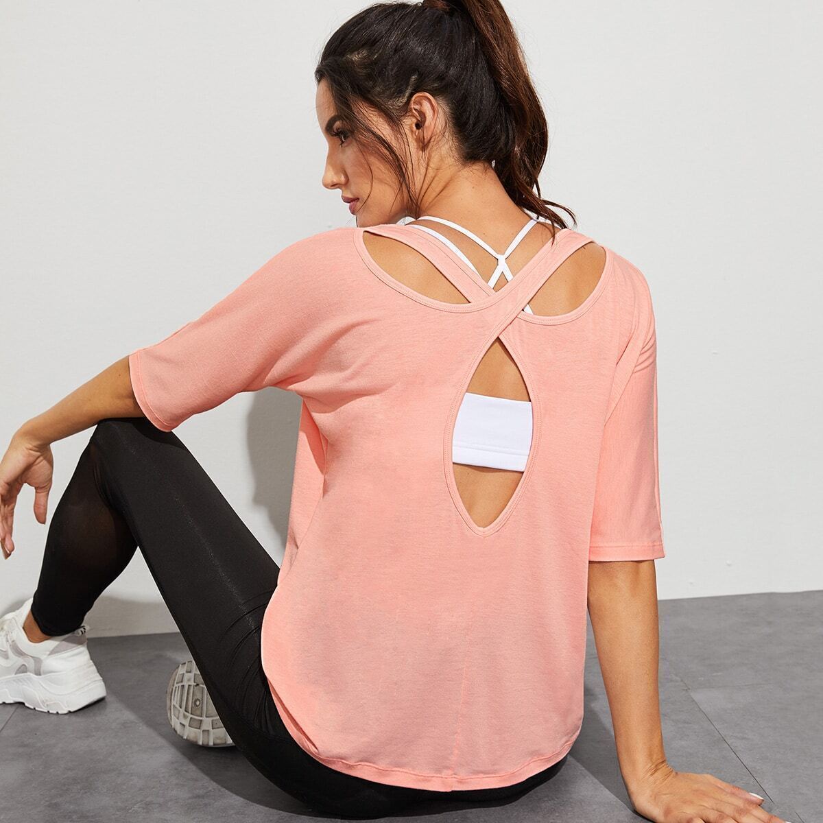 New Product Yoga Women's Clothing Running Sleeveless Back Cross Fitness Top Nude Fast Dry High Spandex tank for Woman