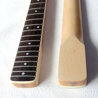 Manche de guitare ST Donlis en érable canadien à tête large, avec incrustation en blocs d'ivoire, touche en palissandre, rayon de 9,5 pouces, finition Jumbo Nitro