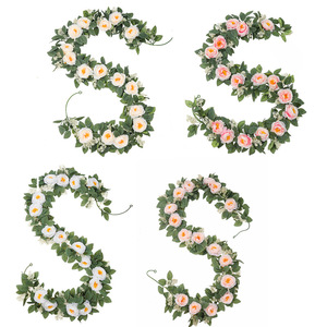 Wedding <b>Decoration</b> <b>Wall</b> Mounted <b>Flowers</b> Encryption Rose Leaves Simulation Tea <b>Flowers</b> <b>Flower</b> Vine - Product Image 5