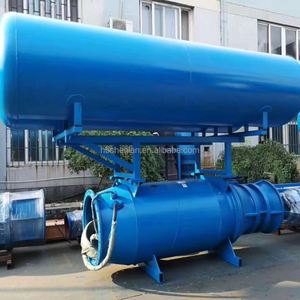 ปั๊มน้ำแบบไหลตามแนวแกนแรงดันสูงสำหรับควบคุมน้ำท่วม ปั๊มแบบจุ่มใต้น้ำชนิดท่อลอยน้ำสำหรับการระบายน้ำในแม่น้ำ ใช้สำหรับควบคุมน้ำท่วม - Product Image 3