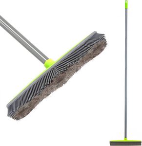 Brosse à poils d'animaux télescopique à manche extra long en caoutchouc écologique résistante à l'eau, brosse à poils de chien design, grattoir à poussière - Product Image 1