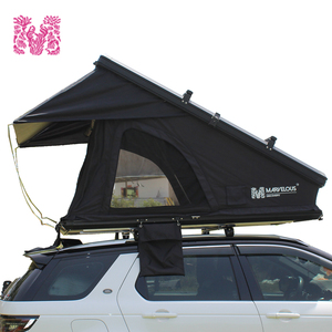 Tente triangulaire de toit de voiture pop-up d'été avec échelle télescopique en aluminium double couche pour voitures d'<span class=keywords><strong>occasion</strong></span>, en tissu Oxford pour événements - Product Image 1
